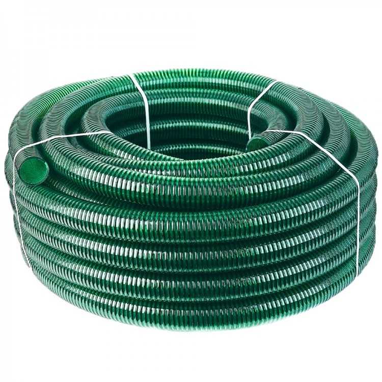Спиральный шланг ПВХ, зеленый, 1 1/2in(38мм)