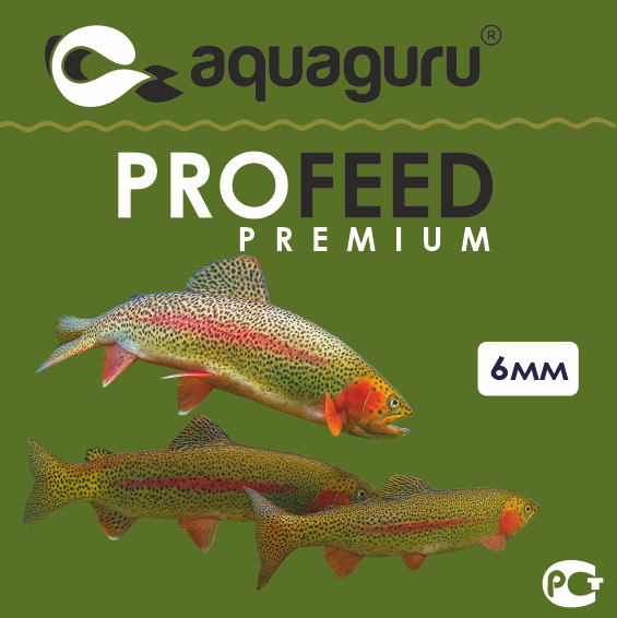 Тонущий корм для форели AQUA GURU PROFEED premium 6мм./25кг.